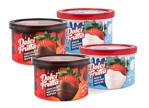 dolci frutta chocolate melting wafers.